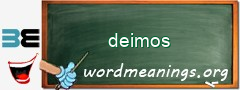 WordMeaning blackboard for deimos